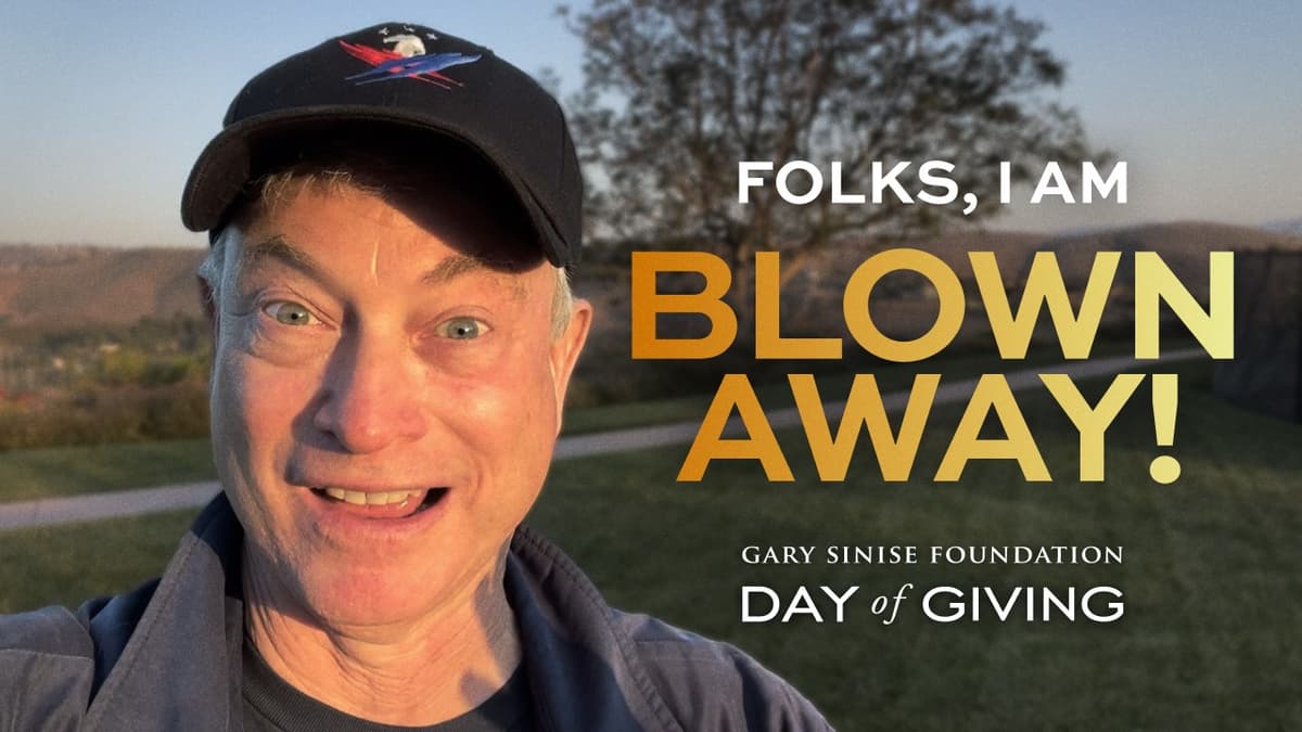 An Incredible Update from Gary Sinise About Day of Giving 2023!